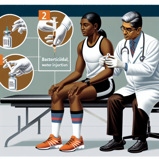 Proper use of bactericidal water injections in athletes