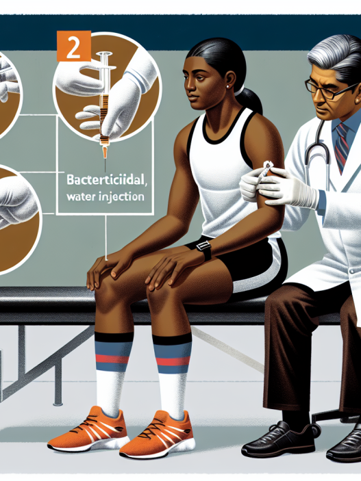 Proper use of bactericidal water injections in athletes