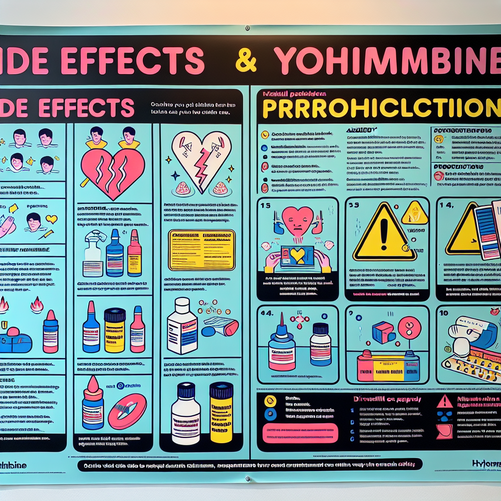 Side effects and precautions of yohimbine hydrochloride use