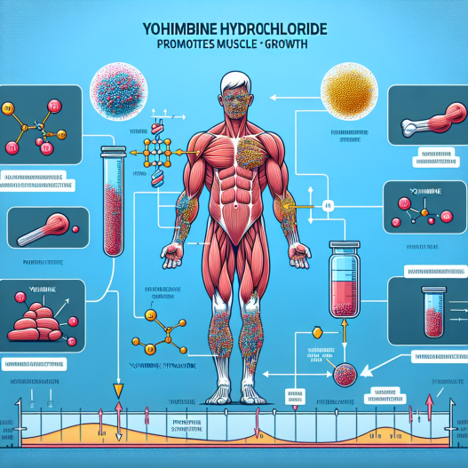 Supporting muscle growth with yohimbine hydrochloride