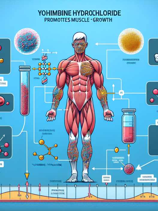 Supporting muscle growth with yohimbine hydrochloride