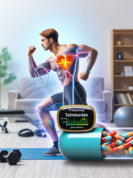 The effects of telmisartan on blood pressure during training