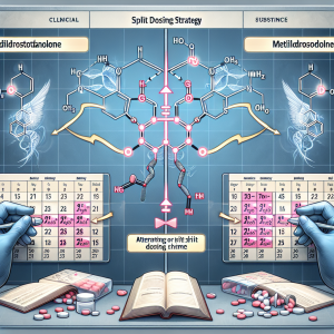 Split dosing strategy for metildrostanolone