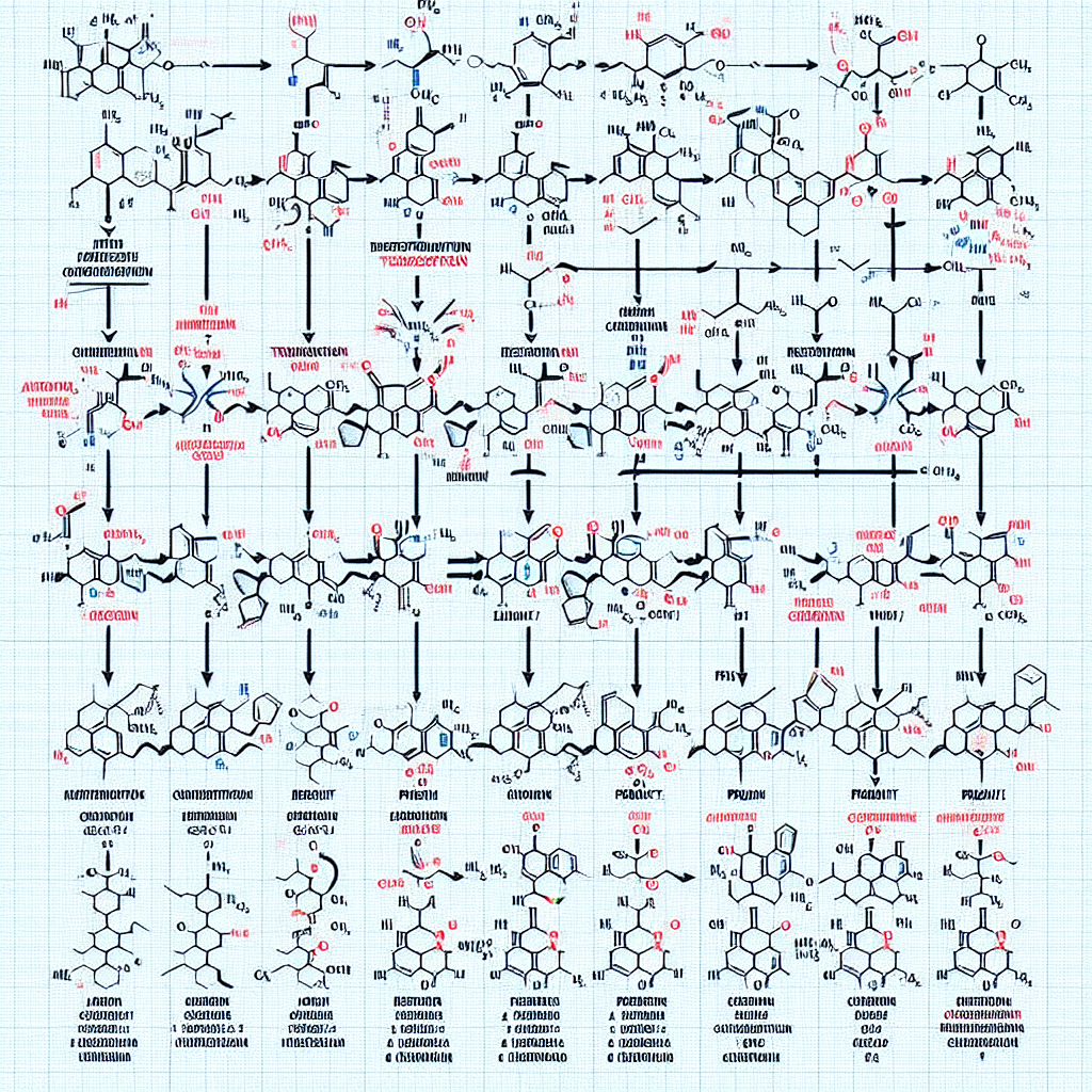 Synthesis pathway of methyltestosterone