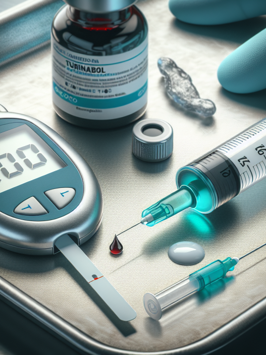 Blood glucose monitoring with turinabol iniettabile